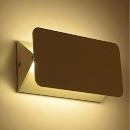 Luminária de parede moderna, luminária de parede ajustável de alumínio para quarto, sala de jantar, sala de estar, iluminação interna, luminária de parede