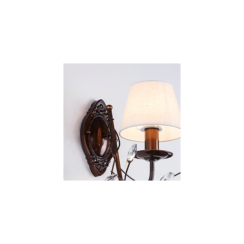 Recurso galvanizado rústico para arandelas de parede estilo mini, luz ambiente, luminária de parede