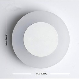 Arandelas de parede modernas e contemporâneas integradas para luz ambiente