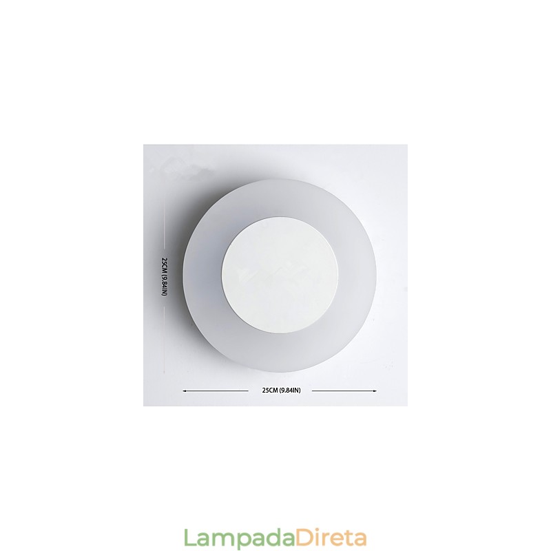 Arandelas de parede modernas e contemporâneas integradas para luz ambiente