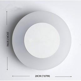 Arandelas de parede modernas e contemporâneas integradas para luz ambiente