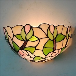 Retro Country Wall Lights Glass Shade Sala de estar Quarto Restaurante Café Bar Wall Spots