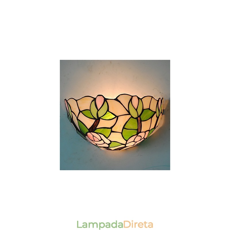 Retro Country Wall Lights Glass Shade Sala de estar Quarto Restaurante Café Bar Wall Spots