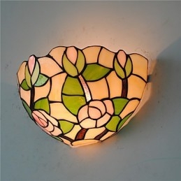 Retro Country Wall Lights Glass Shade Sala de estar Quarto Restaurante Café Bar Wall Spots