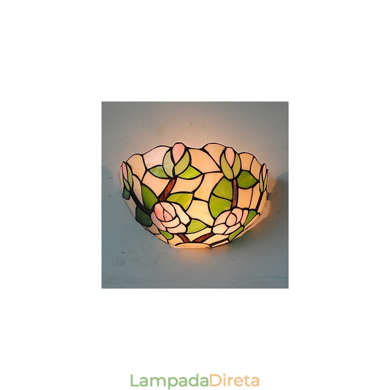 Retro Country Wall Lights Glass Shade Sala de estar Quarto Restaurante Café Bar Wall Spots