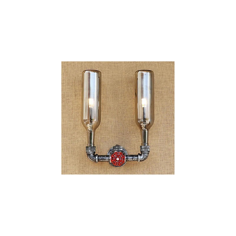 Garrafa de água Luminária de parede Luz de parede Cinza