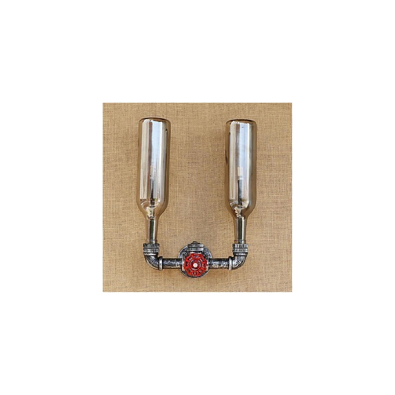 Garrafa de água Luminária de parede Luz de parede Cinza