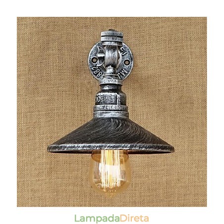 Pintura rústica de chalé para arandelas de parede com luz ambiente, luminária de parede prata Pintura rústica de chalé para arandelas de parede com luz ambiente, luminária de parede prata