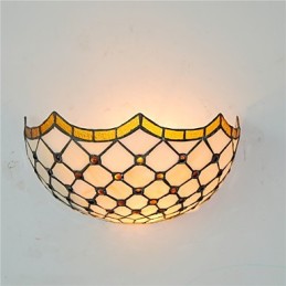 Retro Country Wall Lights Glass Shade Sala de estar Quarto Restaurante Café Bar Wall Spots