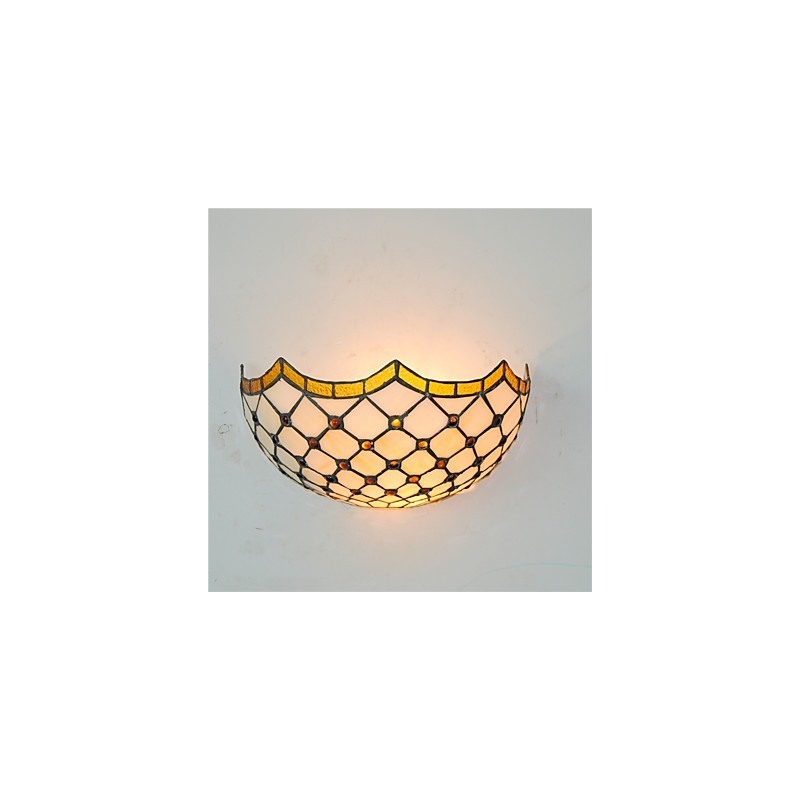 Retro Country Wall Lights Glass Shade Sala de estar Quarto Restaurante Café Bar Wall Spots
