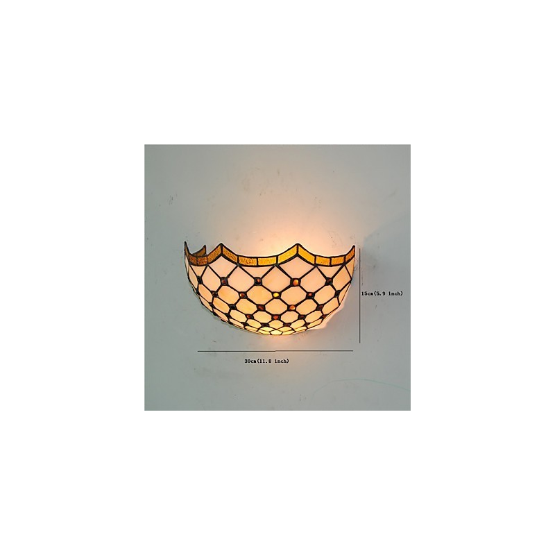 Retro Country Wall Lights Glass Shade Sala de estar Quarto Restaurante Café Bar Wall Spots