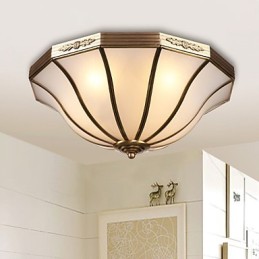 Família de luminárias de teto de cobre com design decorativo contemporâneo moderno