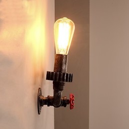 2 cabeças vintage industrial metal luzes de parede restaurante café bar decoração iluminação