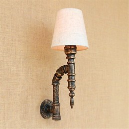 Luminária de parede rústica estilo country antique brass para iluminação ambiente