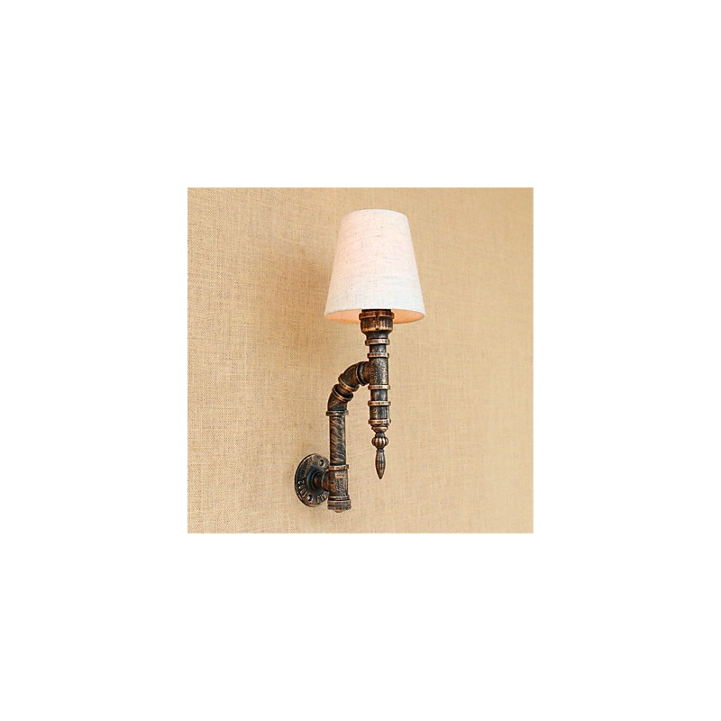 Luminária de parede rústica estilo country antique brass para iluminação ambiente