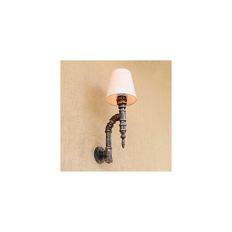 Luminária de parede rústica estilo country antique brass para iluminação ambiente