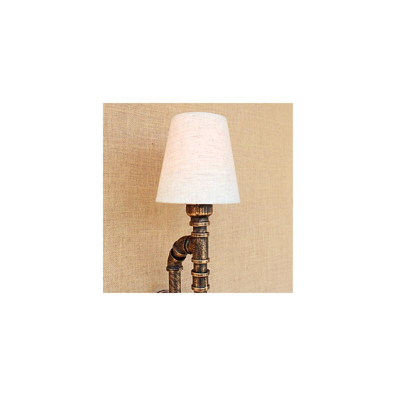 Luminária de parede rústica estilo country antique brass para iluminação ambiente