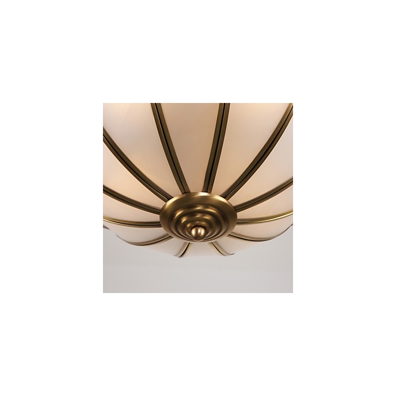 Família de luminárias de teto de cobre com design decorativo contemporâneo moderno