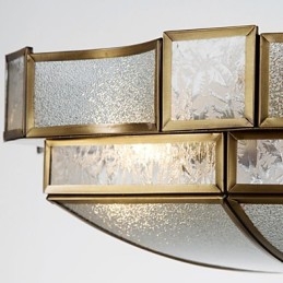 Família de luminárias de teto de cobre com design decorativo contemporâneo moderno