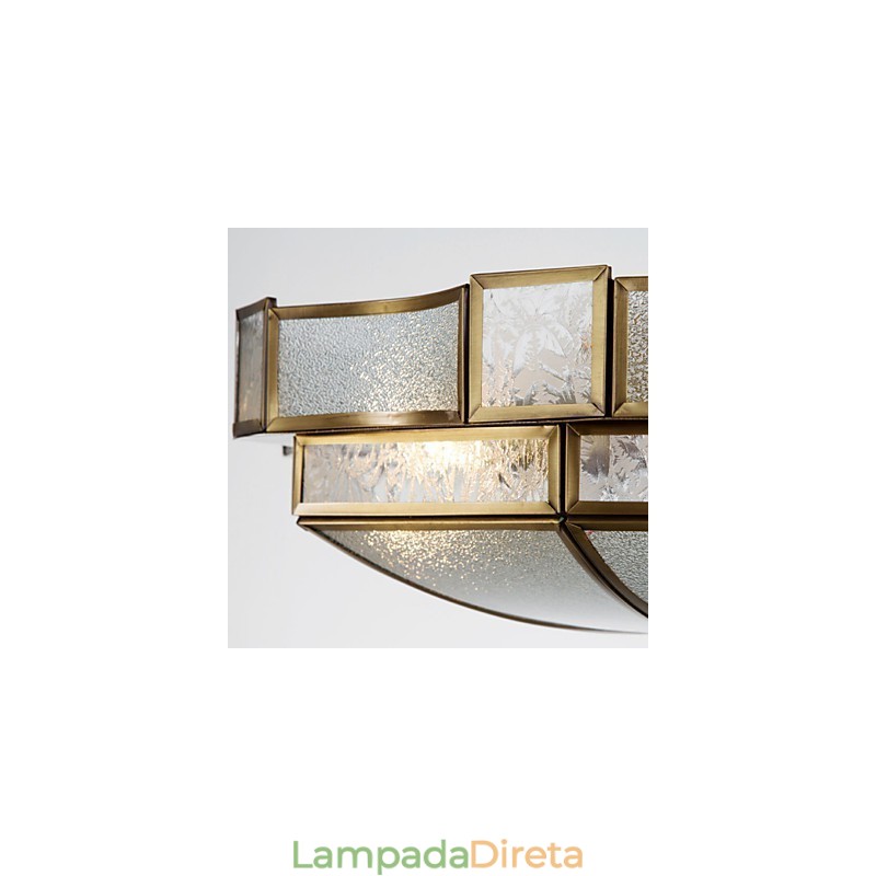Família de luminárias de teto de cobre com design decorativo contemporâneo moderno