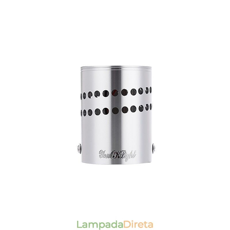 Recurso eletrogalvanizado contemporâneo moderno para luz ambiente Montagem embutida na parede V