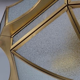 Família de luminárias de teto de cobre com design decorativo contemporâneo moderno