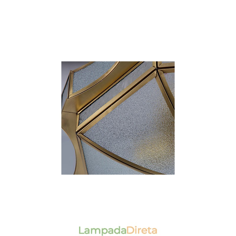 Família de luminárias de teto de cobre com design decorativo contemporâneo moderno