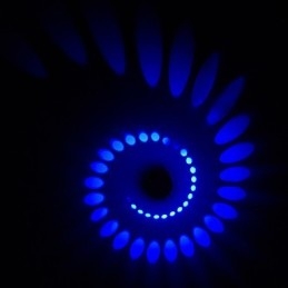Recurso eletrogalvanizado contemporâneo moderno para luz ambiente Montagem embutida na parede V