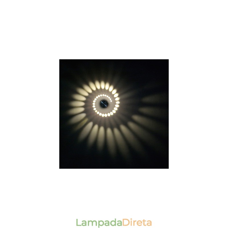 Recurso eletrogalvanizado contemporâneo moderno para luz ambiente Montagem embutida na parede V
