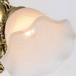 Recurso de pintura country para arandelas de parede estilo mini uplight, luminária de parede