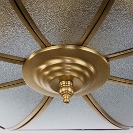 Família de luminárias de teto de cobre com design decorativo contemporâneo moderno