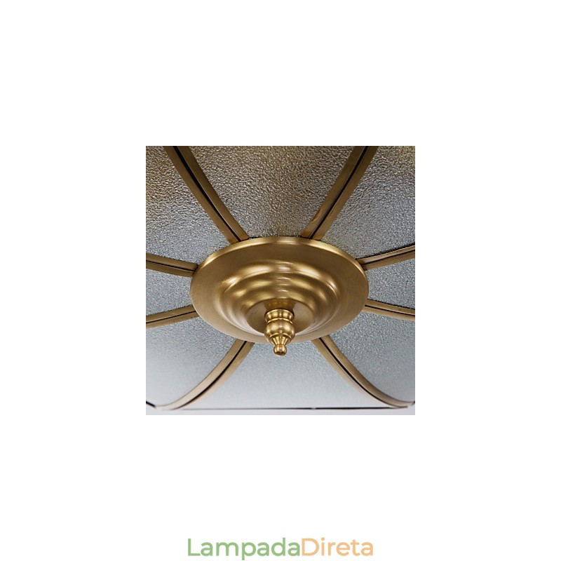 Família de luminárias de teto de cobre com design decorativo contemporâneo moderno