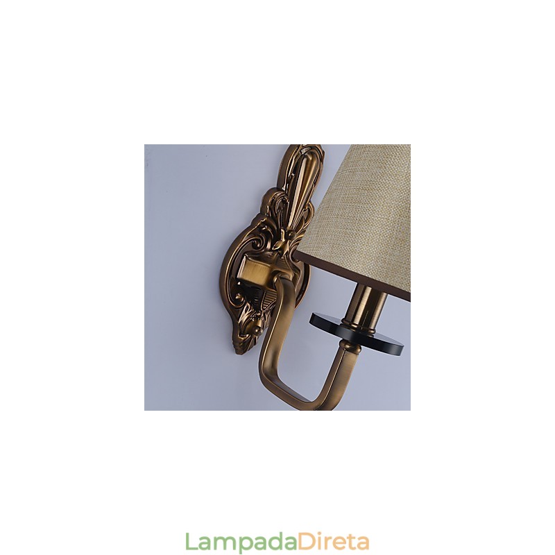 Recurso tradicional clássico galvanizado para proteção ocular Arandelas de parede Downlight Luminária de parede