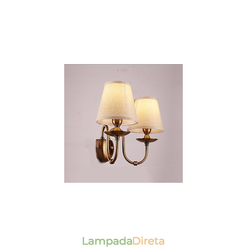 Recurso tradicional clássico galvanizado para proteção ocular Arandelas de parede Downlight Luminária de parede