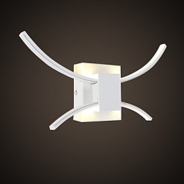 Recurso integrado moderno contemporâneo anodizado para proteção ocular, arandelas de parede Uplight, luminária de parede