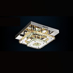 Luminárias de teto de cristal embutidas transparentes ou âmbar K9 para CE interno