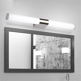 Lâmpada de espelho de alta qualidade Luzes de banheiro 85 265V Luzes de parede de aço inoxidável e acrílico Iluminação de maquiagem