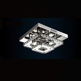 Luminárias de teto de cristal embutidas transparentes ou âmbar K9 para CE interno