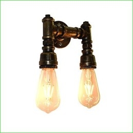 Arandelas de parede rústicas tradicionais clássicas de latão antigo para iluminação ambiente