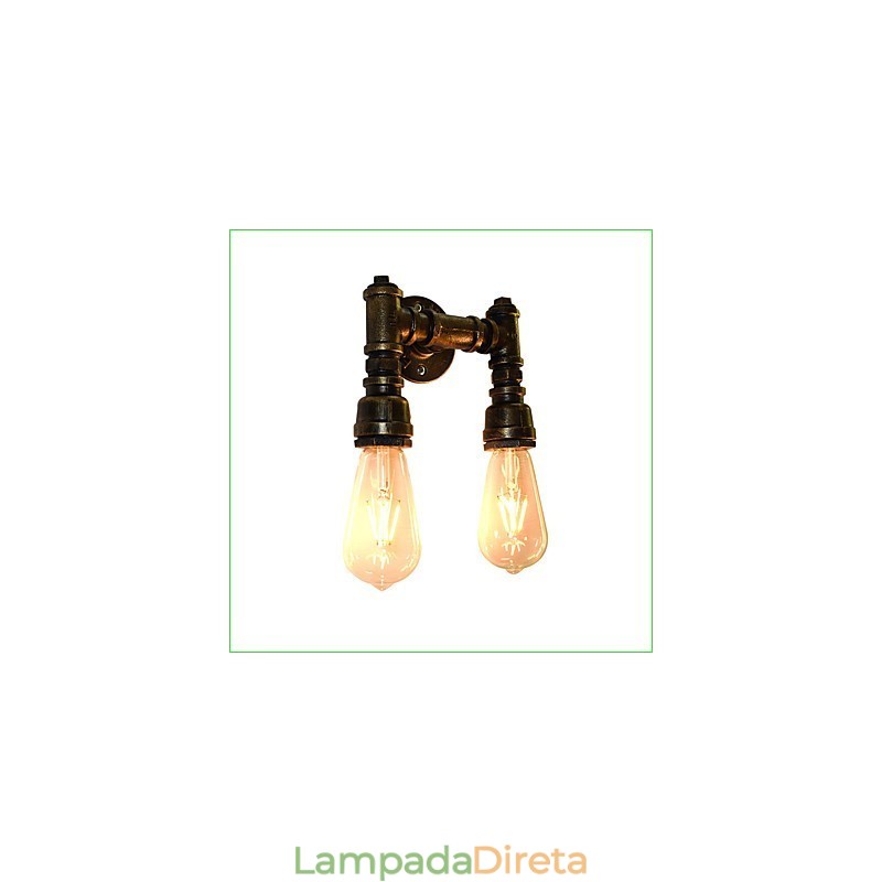 Arandelas de parede rústicas tradicionais clássicas de latão antigo para iluminação ambiente