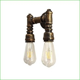 Arandelas de parede rústicas tradicionais clássicas de latão antigo para iluminação ambiente