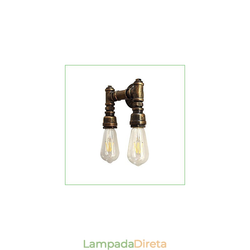 Arandelas de parede rústicas tradicionais clássicas de latão antigo para iluminação ambiente