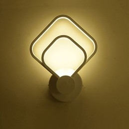 Pintura contemporânea moderna integrada para arandelas de parede com luz ambiente