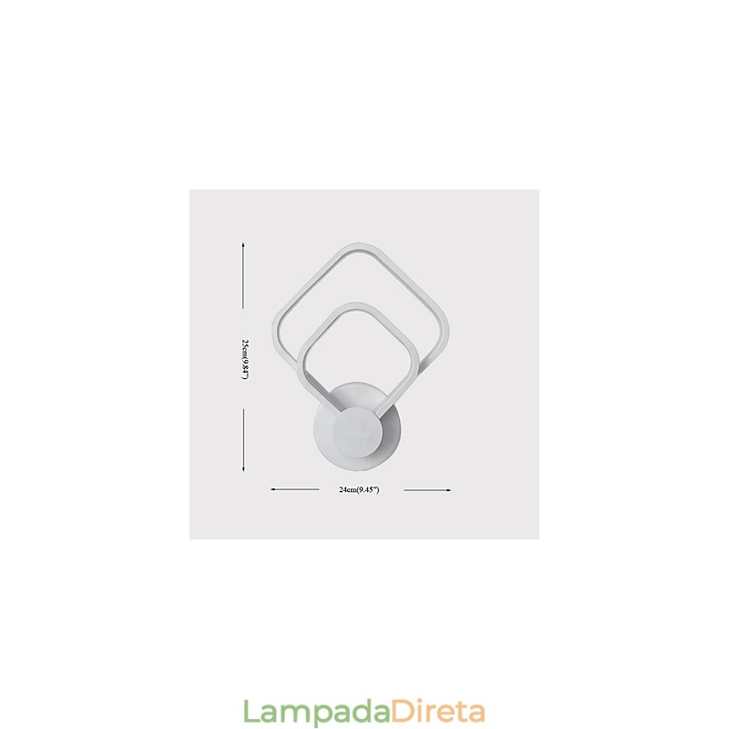 Pintura contemporânea moderna integrada para arandelas de parede com luz ambiente