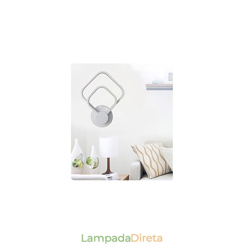 Pintura contemporânea moderna integrada para arandelas de parede com luz ambiente