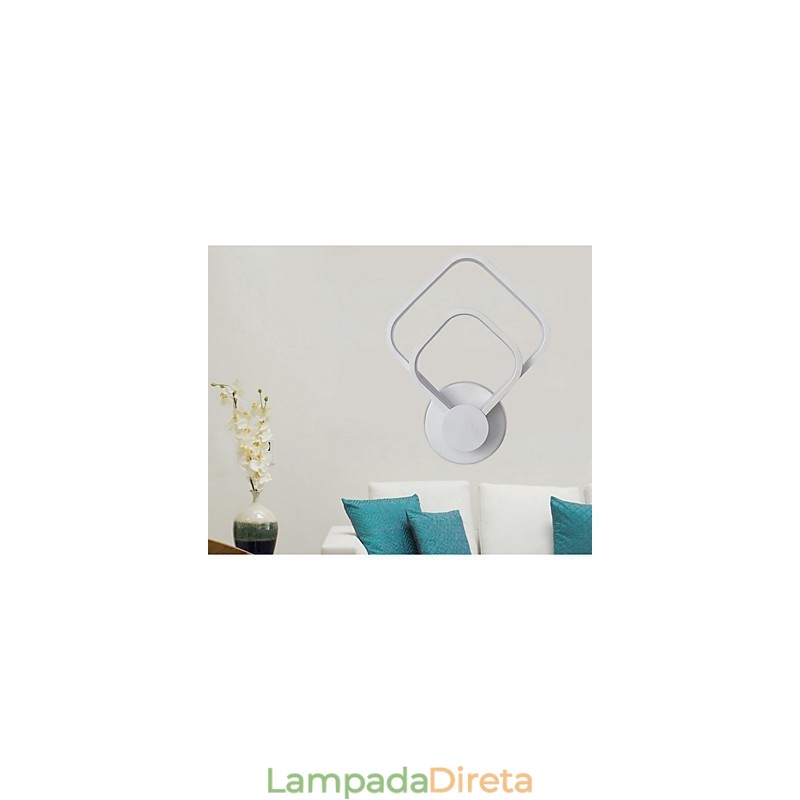 Pintura contemporânea moderna integrada para arandelas de parede com luz ambiente
