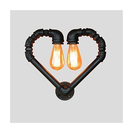 Vintage Water Pipe Loving Heart Creative Wall Lights Industrial Sala de estar Restaurante Bares Café decoração Wall Spots Vintage Water Pipe Loving Heart Creative Wall Lights Industrial Sala de estar Restaurante Bares Café decoração Wall Spots