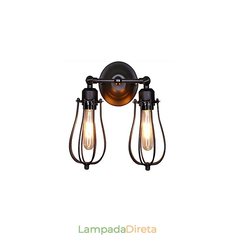 Pintura tradicional clássica rústica de chalé country para arandelas de parede com luz ambiente e braço oscilante