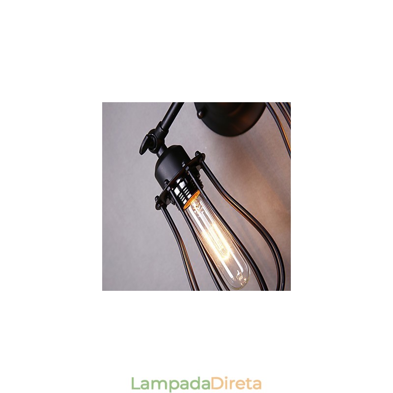 Pintura tradicional clássica rústica de chalé country para arandelas de parede com luz ambiente e braço oscilante