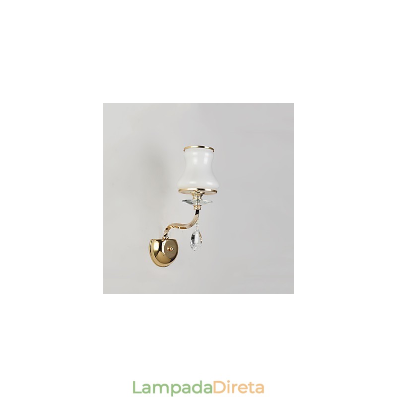 Recurso eletrogalvanizado contemporâneo moderno para arandelas de parede de luz ambiente de cristal